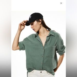 H&M Green Cotton Shirt